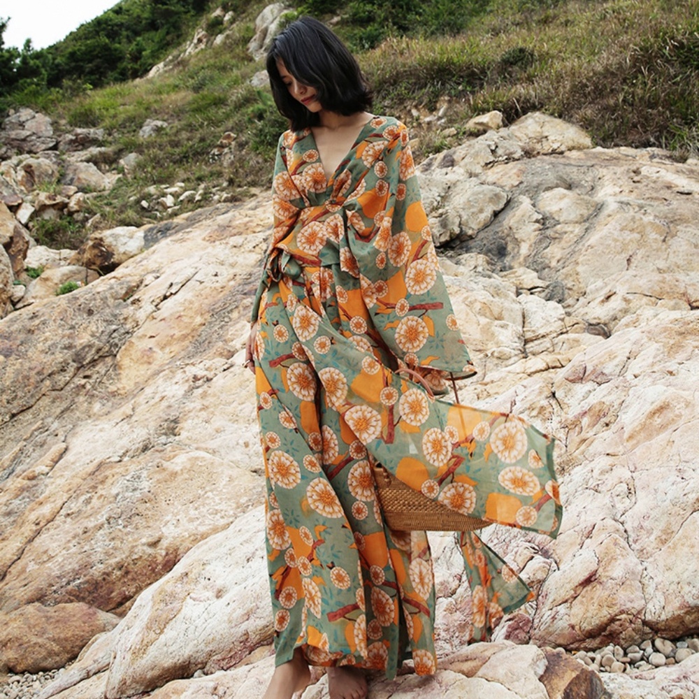 Summer Vacation Beach Dress Set